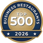Officieel opgenomen in de Business Restaurants Top 500. Ons restaurant in Arnhem is geselecteerd op kwaliteit, service en zakelijke mogelijkheden zoals bedrijfsfeest, private dining, groepslunch, vergaderen en walking dinner.